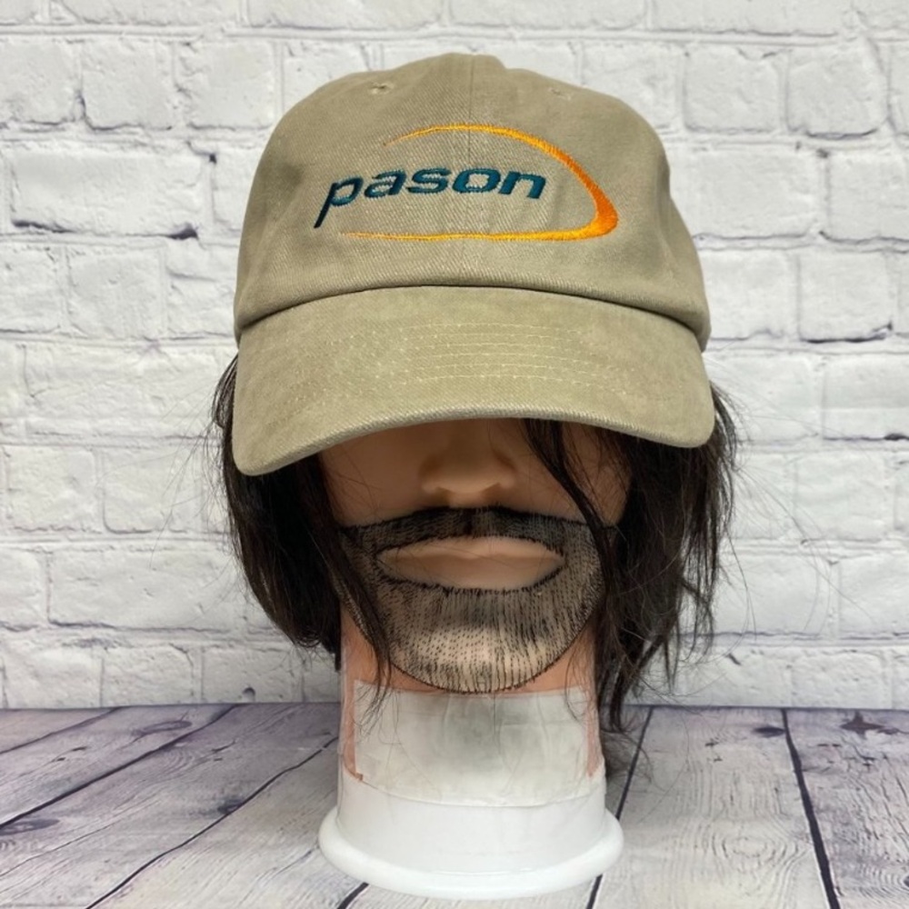 Oilfield Hat Cap Strap Back Brown PASON Embroidered Oil Gas Drilling Pertroleum